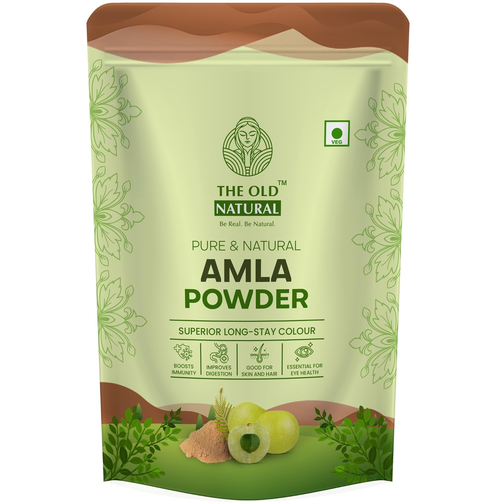 Amla Powder, 100% Pure Indian Gooseberry, Paraben Free, Preservative Free, for Hair Conditioning, 200 gram