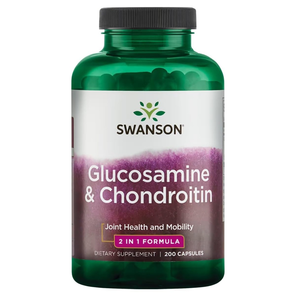Swanson Glucosamín a Chondroitín Combo 500/ 250 Milligrams 200 kapsúl