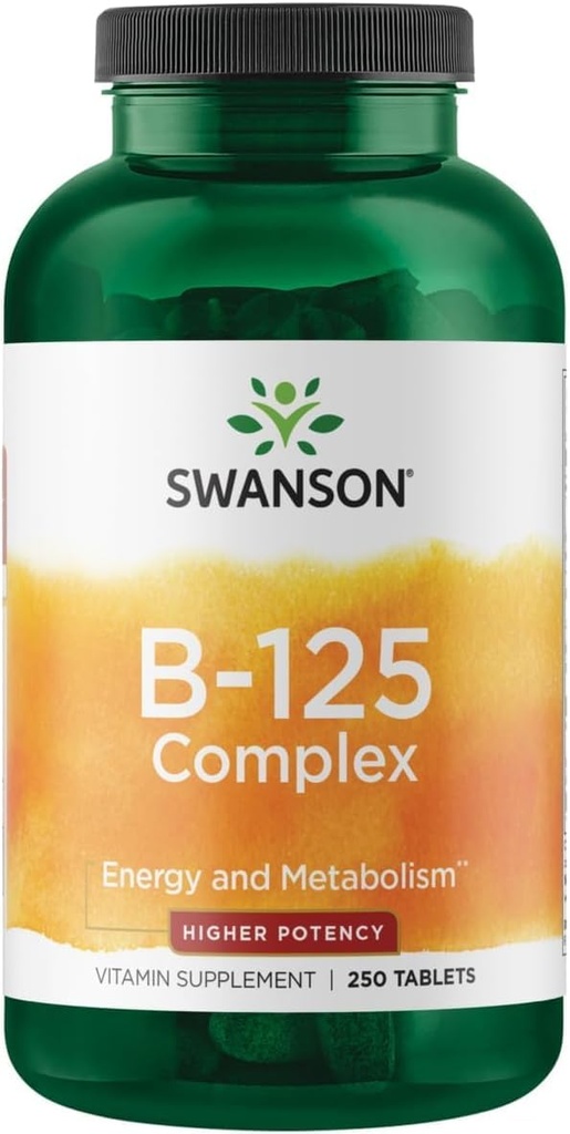 Swanson vitamín B-125 komplex 250 kariet