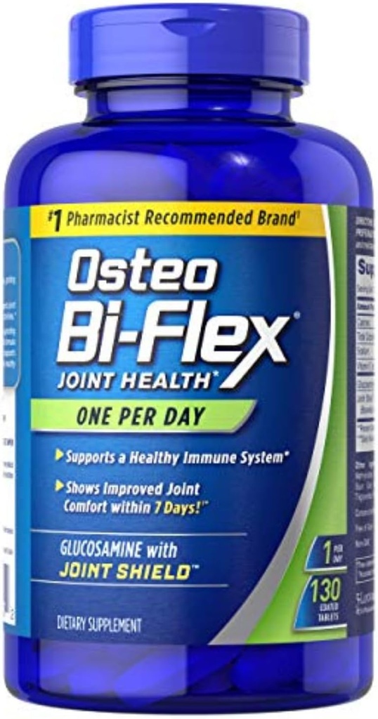 Osteo Bi- Flex Glukozamín s vitamínom D, jeden za deň Osteo Bi- Flex, Spoločné zdravie, 130 obalených tabliet, 130 Počet