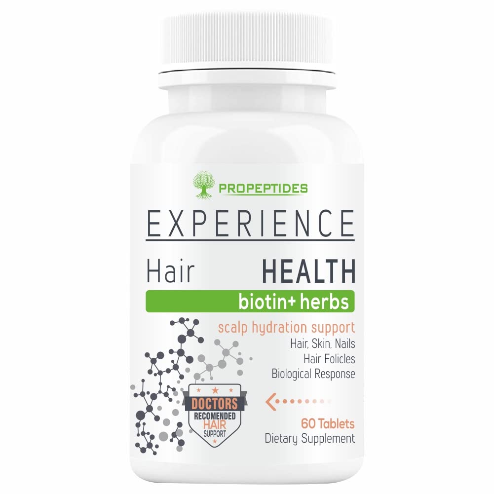Biotin Tablets For Hair Growth, Supplements For Women, Men With Sesbania (10000mcg) Powder, Vitamins C, Keratin DHT Blocker For Hair Fall Control Supplement-60 Tablet (No Capsules Pack1)