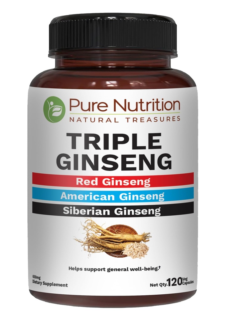 Pure Nutrition Triple Ginseng 650mg  Iné ako GMO