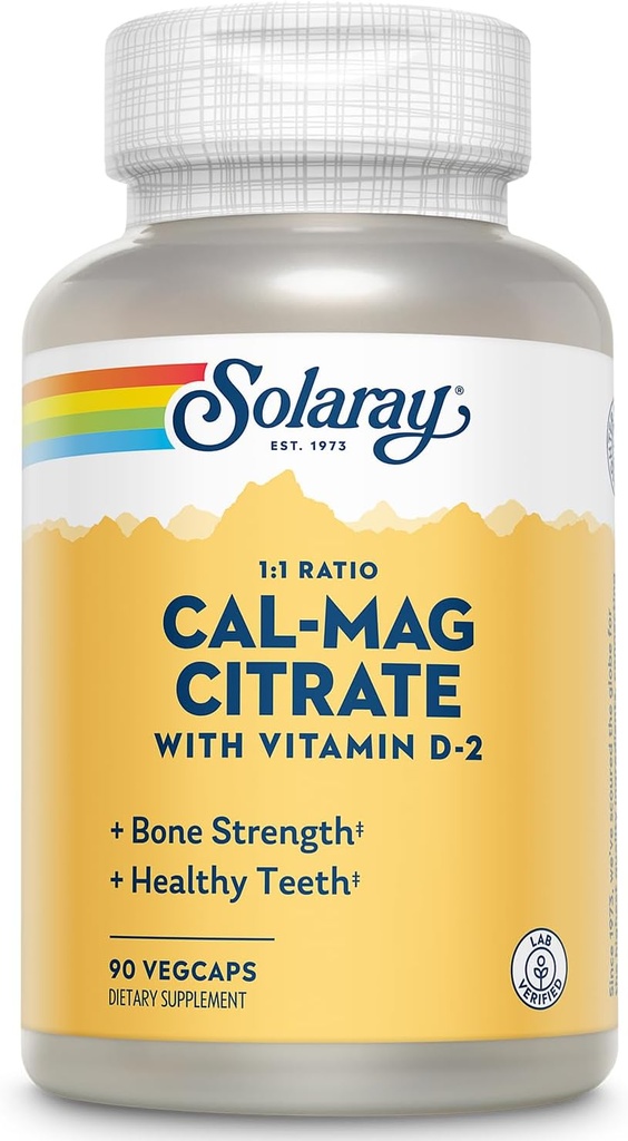 SOLARAY Cal-Mag Citrate w/D 2 1:1 