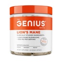 Genius Brand Genius Lion Mane - Rastlinný doplnok pre pamäť, Focus & Mood Support - Organic & Non-GMO - 120 Veggie Kapsule