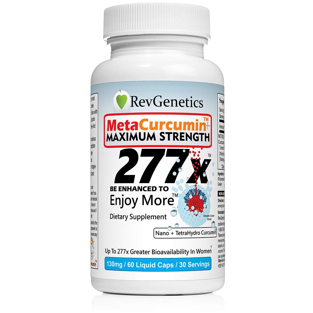 REVGENETICS MetaCurcumin 277x Super Curcumin + TetraHydroCurcumin (60 tekutých kapsúl)
