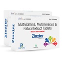 Zinxier Multivitamin Multimineral Tablets with Zinc, Magnesium & Vitamin B6 | Natural Extract Health Supplement for Energy, Immunity & Overall Wellness | Men & Women | 60 Tablets