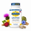 Levitox - Milk Thitle Pečeň Detox Supplement with Dandelion Root and Artichoke Extract - Podporuje zdravie pečene, metabolizmus a trávenie - 60 Kapsule