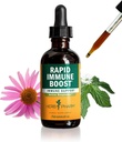 Herb Pharm Organic Rapid Immune Boost: Fast-Absorbing Tinture for Adults, Echinacea Tinture with Goldenseal, Ginger Extract & Elderberry, Immune Suplement and Wellness Aid, 2 Oz