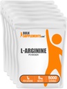BulkSupplementments.com L-arginín prášok - Arginín doplnok, Oxid dusnatý doplnok, bez príchute a lepidla, 1g na obsluhu, 1kg (pack of 5) (11 lbs)