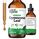 Wild & Organic Gymnema Sylvestre Extract Drops - Cukor-Free Gymnema Sylvestre Doplnky - Gurmar Powder Based Tincture - Vegan, Alkohol-Free Leaf Liquid Drops - 4 fl oz