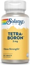 Solaray Tetra Boron 3mg Tablets | 100 Count