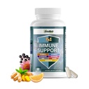 GreeNatr Immune Suplement with Vitamin C, D3, Zinok 50 mg, Quercetin, Echinacea Purpurea, Sambucus Elderberry and Ginger for Complete Immune Defense - 60 Kapsule (1 fľaša)