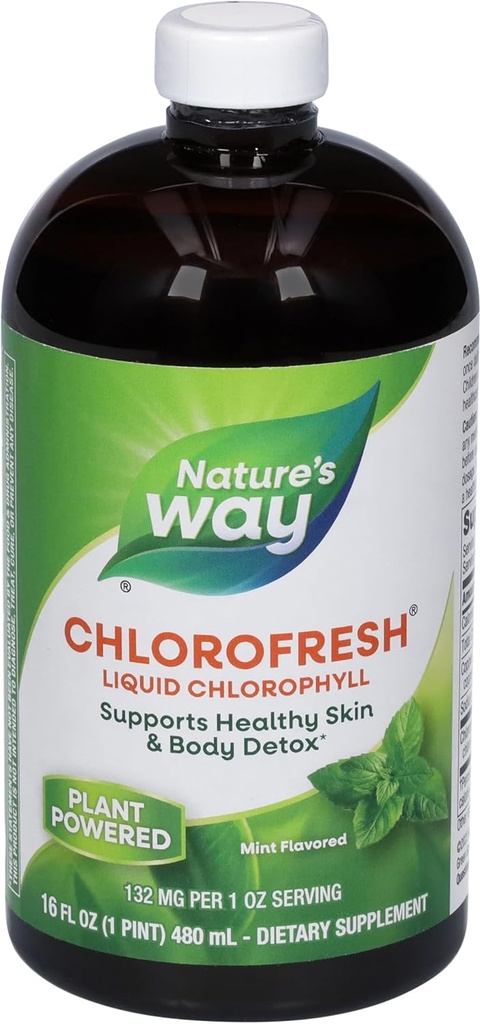 Príroda Spôsob Chlorofresh Tekutý Chlorofyl 16 ozs (Mint Flavor)
