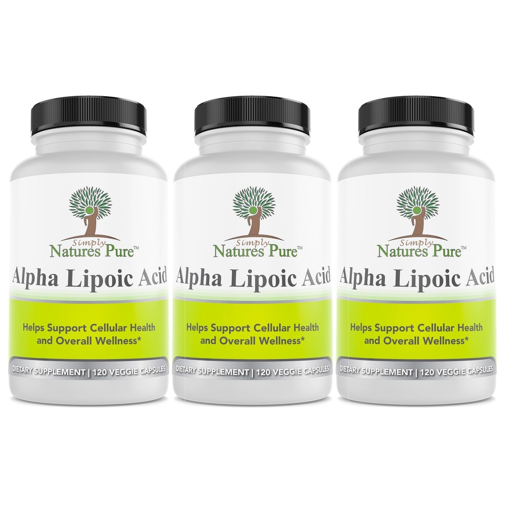 Jednoduchá povaha Čistá Alpha Kyselina lipová 600 mg 360 Veggie Kapsule, non- GMO Thioctic Acid 12 Mesiac Dodávka