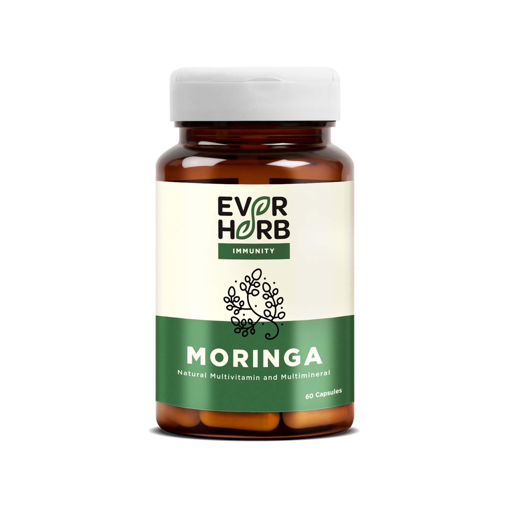 Moringa (drum Stick) - Natural Immunity Booster - Natural Multivitamin - 60 Capsules