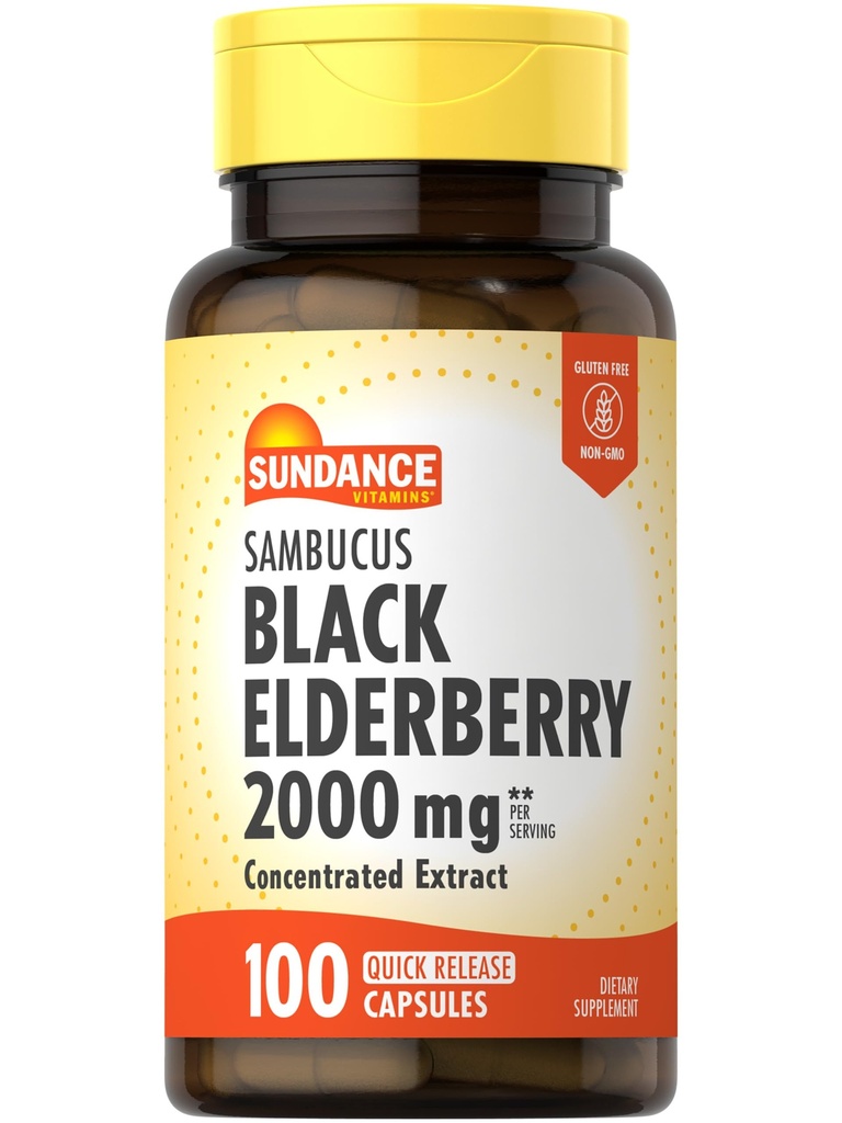 Sundance Sambucus Black Elderberry Kapsule 