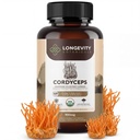 Organické Cordyceps Mushrom Capsules Supplement (120) 