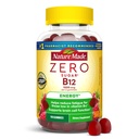 Nature Made Zero Sugar Energy Vitamín B12 Gummies 1000 mcg per Serving, B12 Vitamíny, Podpora energetického metabolizmu, bez aspartámu, 110 bez cukru Gumies, 55 Day Supply