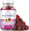 Mlieko bez cukru pre čistenie pečene Detox a oprava (prírodné čučoriedkové-Raz Flavor) Cardo Mariano, Čistiace mlieko Thitle doplnok, Antioxidant podpora, Vegan, Nahradzuje tabletky a kapsule