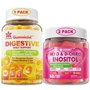 Závit: Ginger Chews Supplement Gummies & Inozitol Gummies Ideal 40:1 Ratio Myo & D-Chiro Inositol