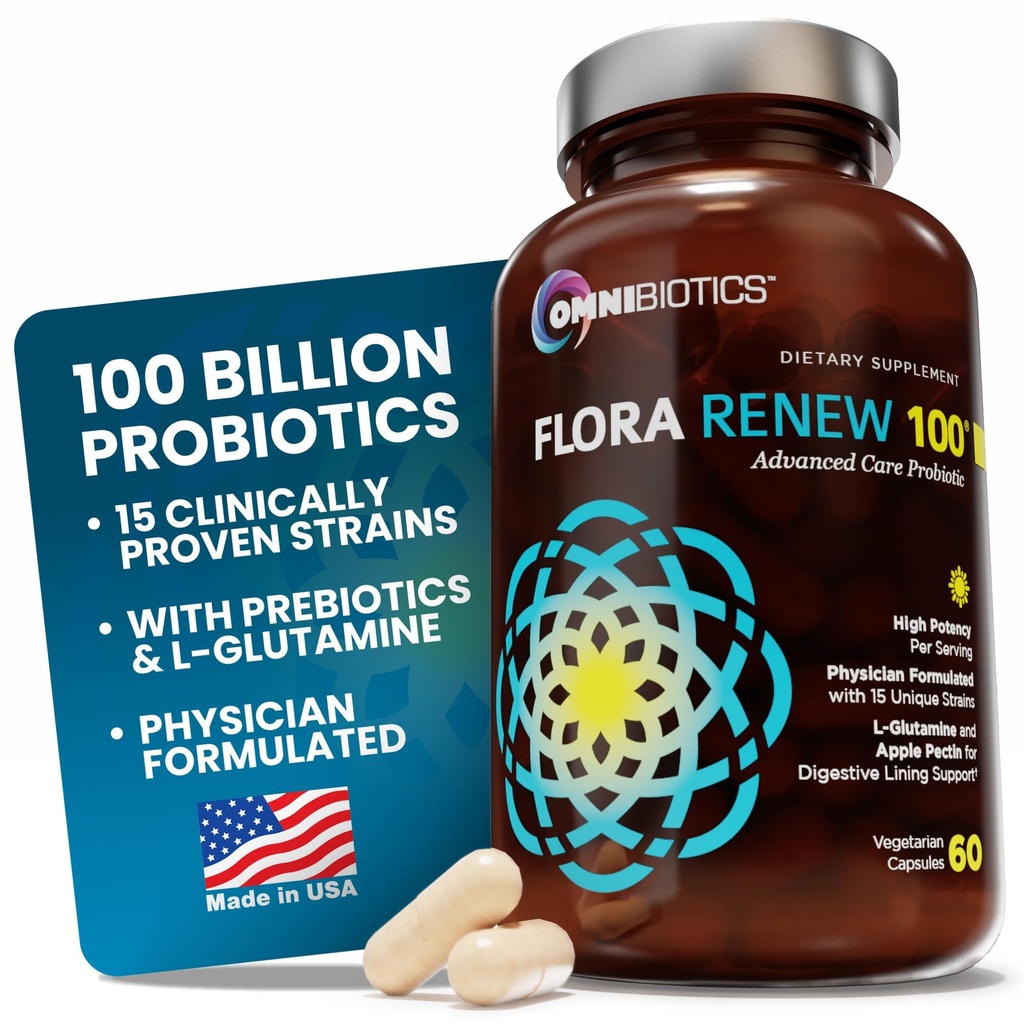 100 miliárd probiotík - 15-kmeňové probiotiká pre ženy a mužov, KDRaps Oneskorené uvoľnenie, Prebiotiká, L-Glutamine, Apple pektin, Gut Lining Support, Stabilný police, Non-GMO, 60 Vegan Kapsule pre dospelých