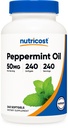 Nutricost Peppermint Oil Softgels (240 SFG) (50 MG) - bezlepok, tretia strana testované a bez GMO