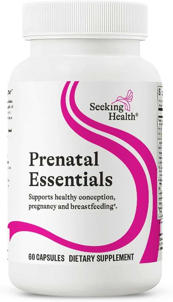 Hľadanie zdravotných prenatálnych esencií, metylovaných biologicky dostupných folátov a B12, vitamínu D3 a K2, kľúčových živín na podporu tehotenstva a dojčenia, vegetariánov (60 kapsúl)