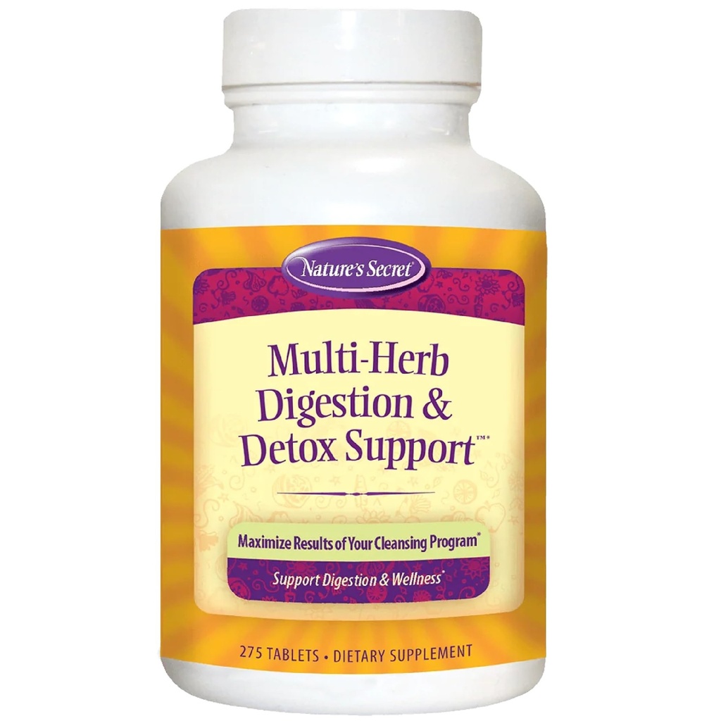 Nature's Secret Multi Herb Trávenie a podpora detoxikácie Economy Diéta Supplement, 275 Count
