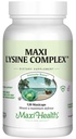Maxi Health Lysin Complex s probiotikami - L-lyzín 1000 mg pre Protein Synthesis Canker Sores a Koža 60 kapsúl