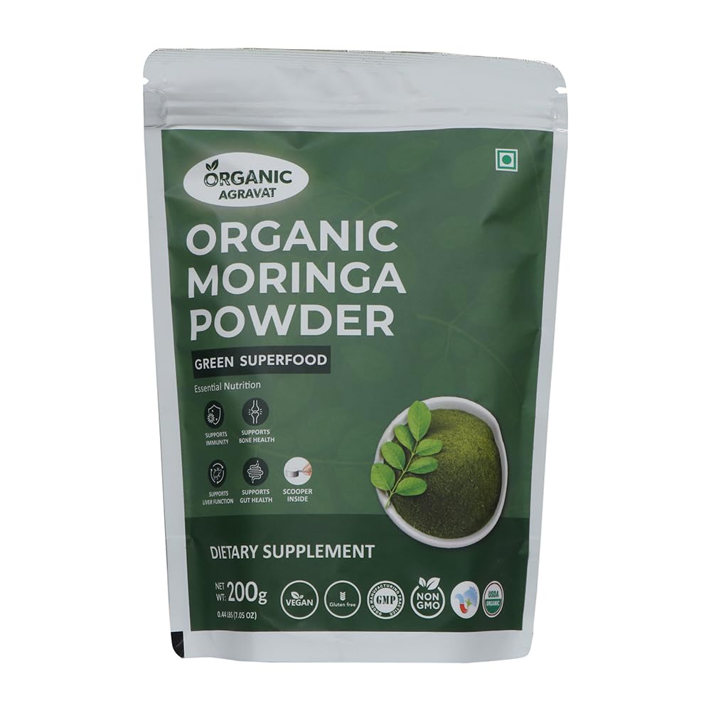 Dr. Agravat ORGANIC Moringa Powder, 200g