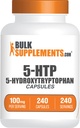 BulkSupplementments.com 5-HTP Kapsule - 5-Hydroxytryptofán, Amino Acid Supplement - Gluten Free, 1 Kapsule per Serving, 240 Počet (Pack of 1)