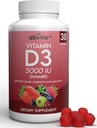 Rastlinné-založené Extra sila vitamín D3 5000IU doplnok Gumies. Bez lepku a bez umelej chuti. Podporuje zdravie kostí a imunitu. Vyrobené v USA (30 dní dodávky)