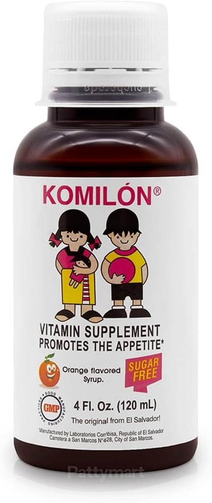Komilón-Dietary Supplement 4floz- Vitamíny a živiny para Estimula el apetito en los niños