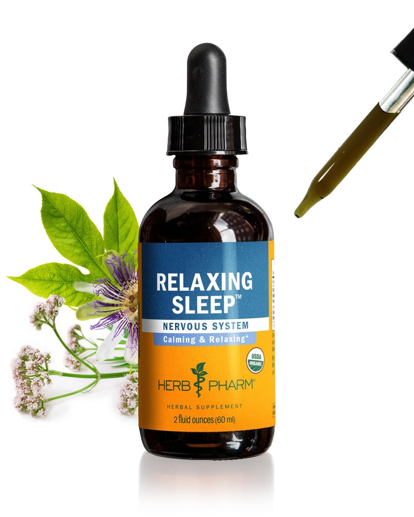 Herb Pharm Relaxačný spánkový bylinný vzorec s Valeriánom tekutým extraktom - 2 Oz