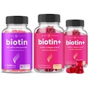NutraChamps Kompletné Biotin Bundle pre vlasy, kožu a nechty. Biotín a biotín+