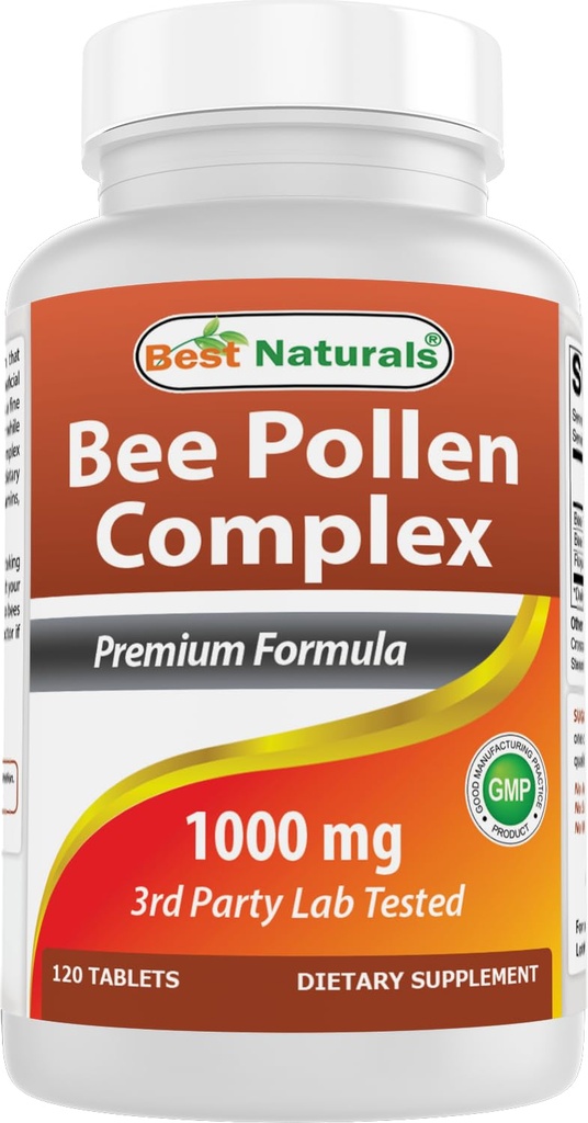 Najlepšie prírodné Včelí peľ komplex 1000 mg 120 tabliet