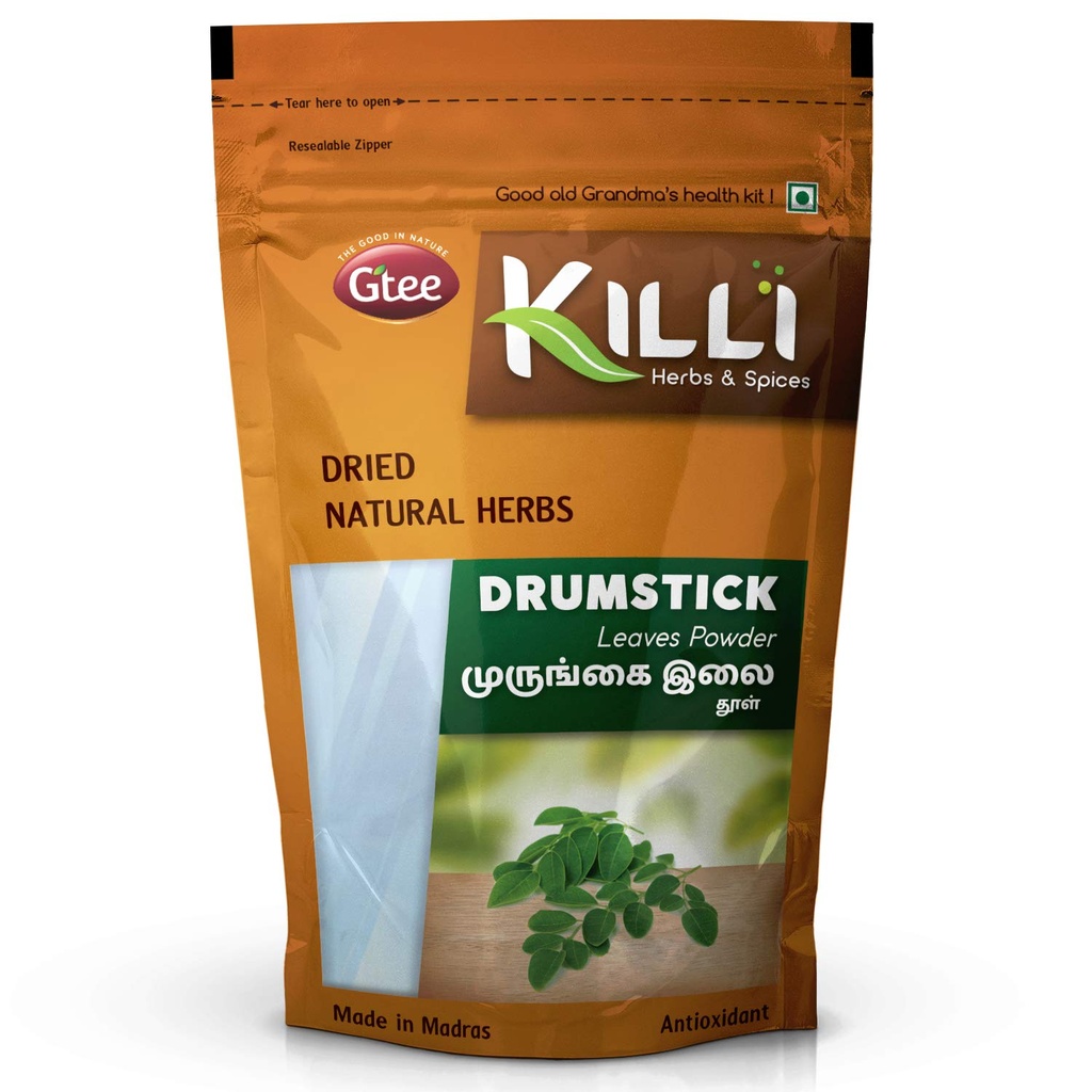 KILLI Drumstick | Murungai | Munagaku | Moringa Leaves Powder, 100g