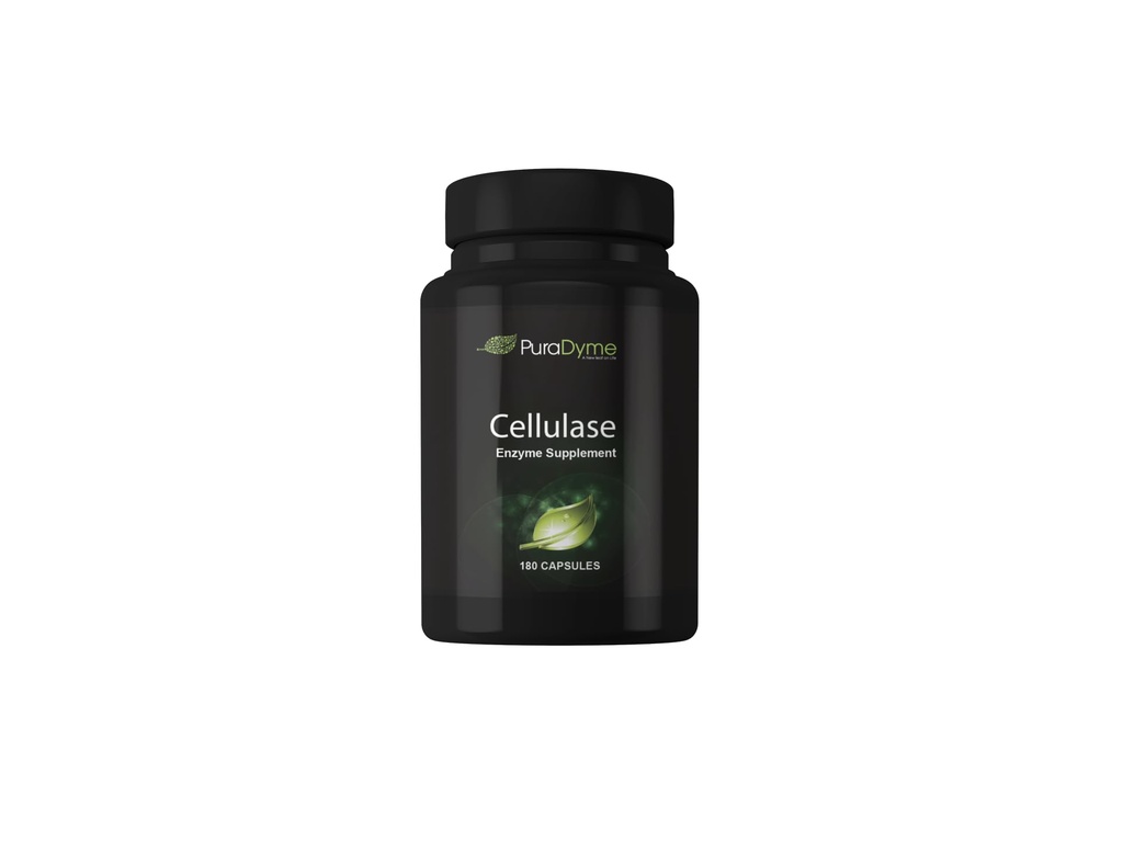 PuraDyme - Celluláza Enzyme Supplement, podporuje tráviace zdravie, 180 kapsúl
