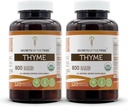 Tajomstvá The Tribe Tyme 2x120 Kapsule, vyrobené s rastlinnými kapsulami a USDA Organic Thymus Vulgaris Toni Effect (2x120 Kapsule)