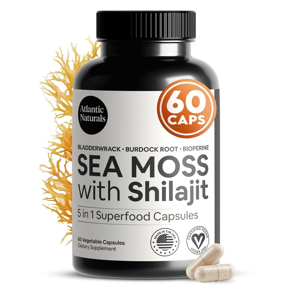 Atlantic Naturals Sea Moss and Shilajit Kapsule 