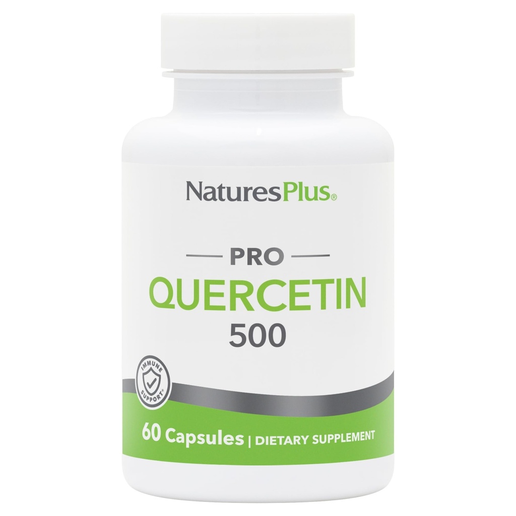 Natures Plus PRO Quercetin 500 mg - 60 kapsúl - Non- GMO, Vegan & Gluten Free - 60 dávok