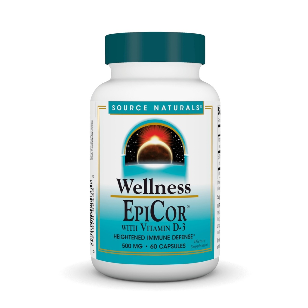 Zdroj Naturals Wellness EpiCor s vitamínom D-3 pre vyvýšená imunitná obrana* - 60 kapsúl