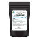 Predpísaný pre život Alpha GPC prášok, L Alpha glycerylfosforylcholín, Cholín doplnok pre kognitívne funkcie, Non GMO, Vegan, Soy Free (113g)