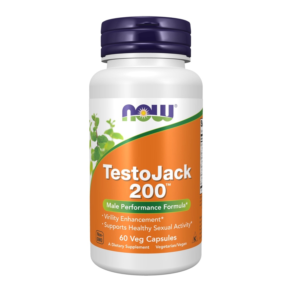 TERAZ Potraviny Doplnky, TestoJackTM 200 s Tongkat Ali, Tribulus, Maca a Horny koza burina, 60 Veg kapsule