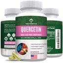 TRUTENTICS Quercetin s hypromelínom a zinkom 1050 mg - Premium Zinok Quercetin Supplements for Immune, Respiration & Seasonal Support - Non-GMO, Gluten Free - 60 Veggie Kapsule