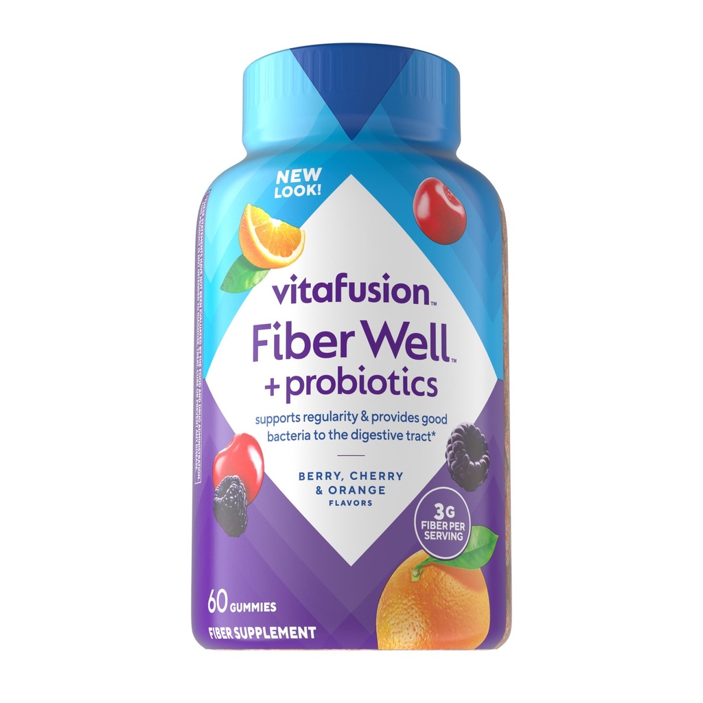 Vitafusion Fiber Well + Probiotiká Gummy pre dospelých 