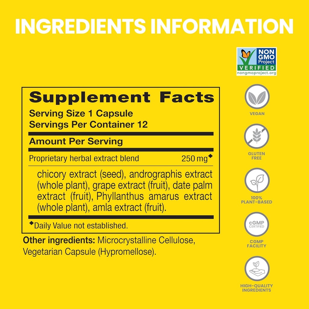 Himalaya PartySmart, 12 Capsule Tube - Alcohol Breakdown Liver Support for a Better Morning After Drinking - Plant Based, Vegan, Non-GMO, Gluten Free, Clinically Studied (Pack of 2)