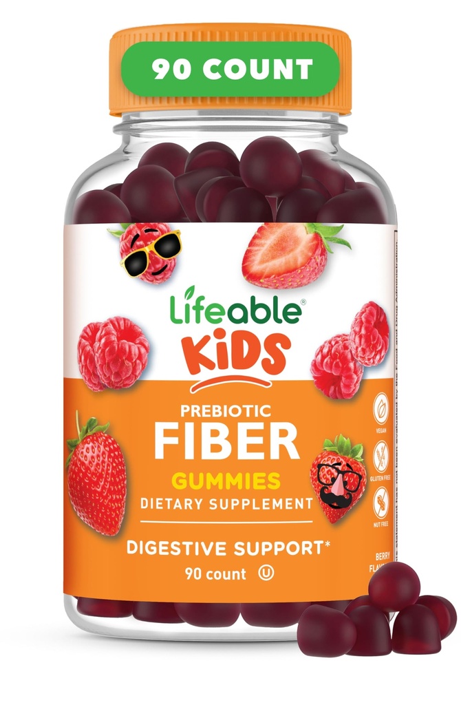 Životaschopné prebiotické Fiber Gummies pre deti 