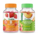 Životaschopný B komplex + kurkumín, Gummy Bundle - veľké ochutnávky, vitamínové doplnky, bez lepku, bez GMO, bez žuvania