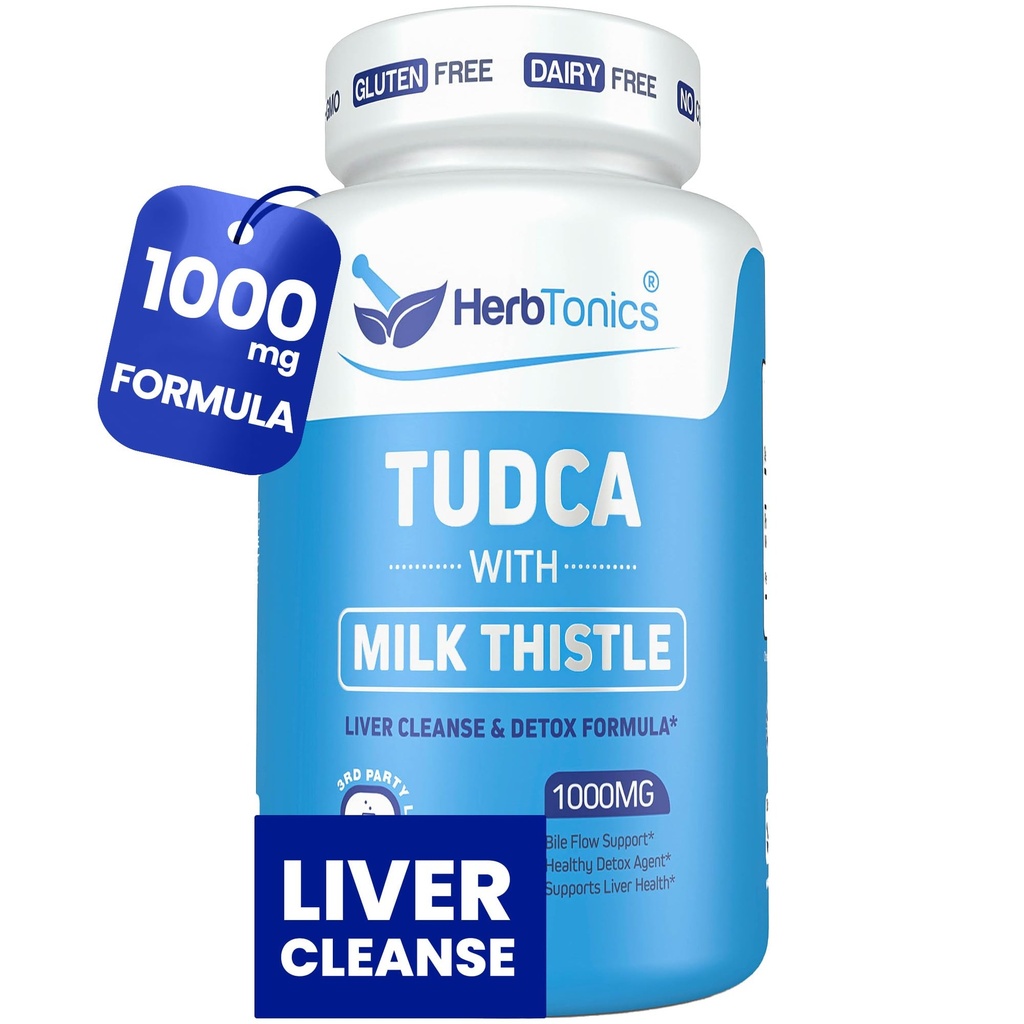 Herbtonics TUDCA 1000mg Pečeň Detox & Žlčník Podpora 